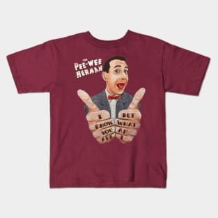 MEMORYS PAUL REUBENS IN THE PEW PEW HERMAN SHOW Kids T-Shirt